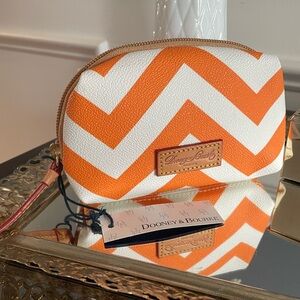 Dooney and Bourke Chevron Mini Cosmetic Pouch- Rare